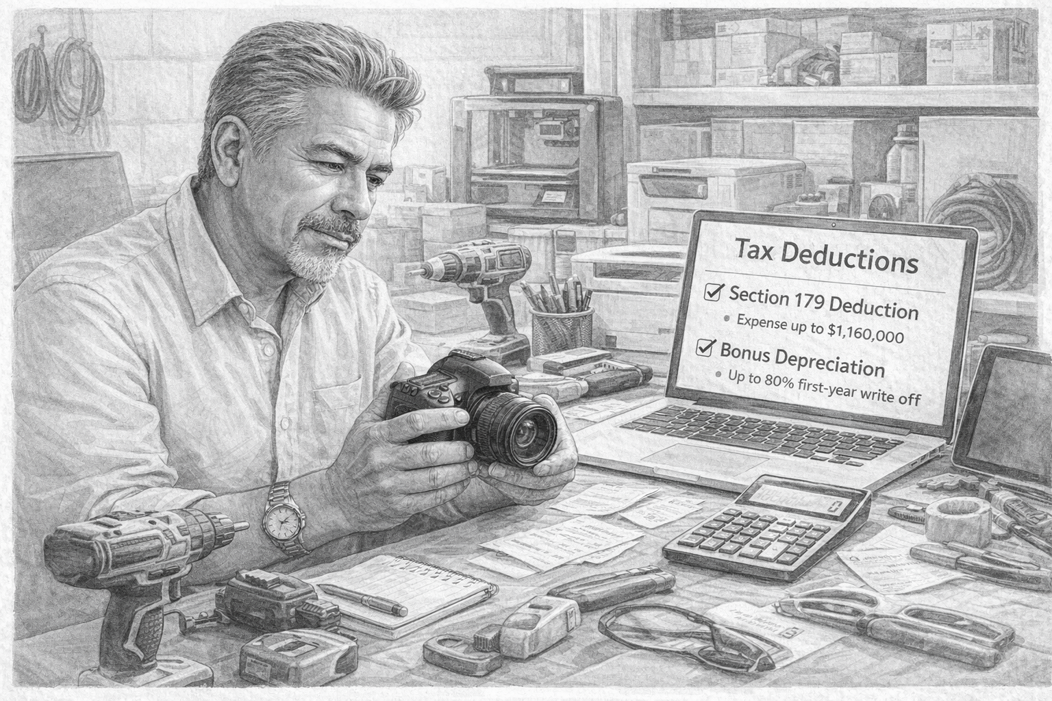 Small Equipment deduction illustration