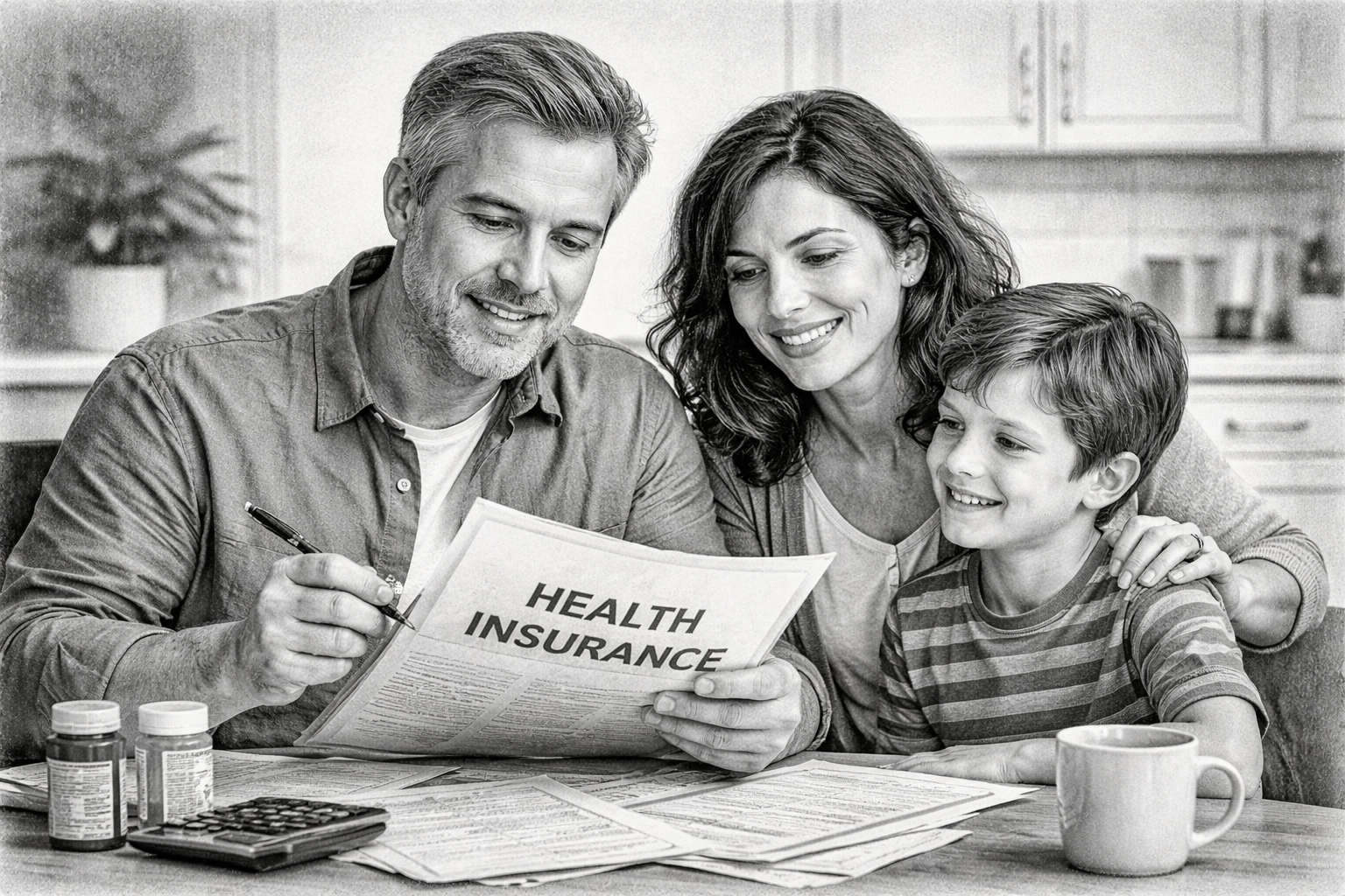 Health Insurance deduction illustration